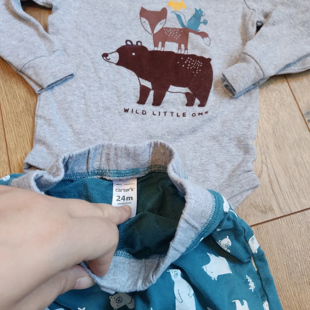 Carter's 24m Woodland Animal Outfit - Picture 3 of 3